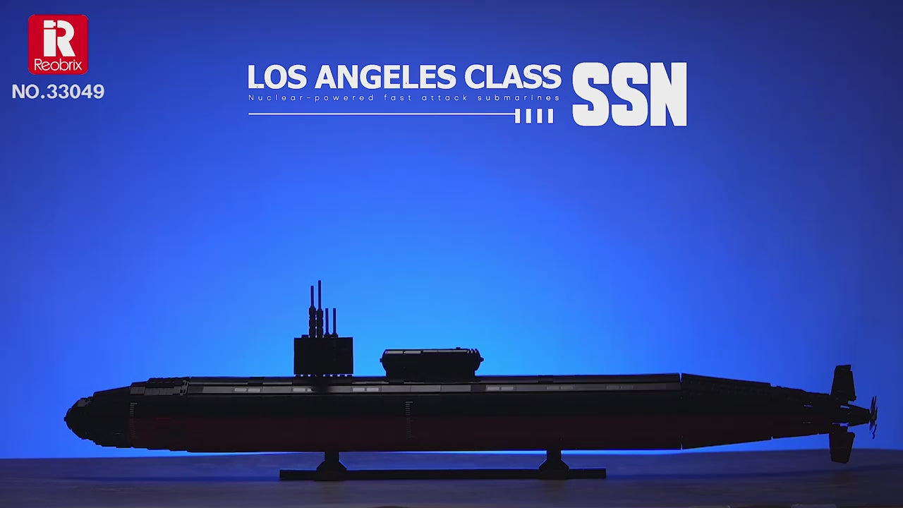 Ensemble De Construction Sous-marin Nucléaire Los Angeles Reobrix - 2750 Pièces, échelle 1:125, Modèle De Collection Pour Adultes - 2
